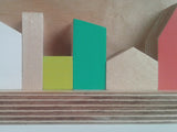 Zero Waste Multi Coloured Skyline in Plywood